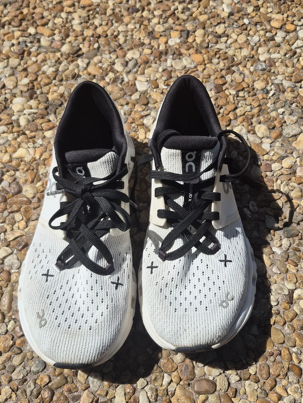 On Cloud X Women’s Running Training Shoes White Black Size 6.5